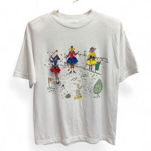Vintage 80s/90s Palm Springs Yacht Club Golf Graphic Tee Size M